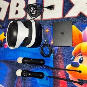 Sony VR Headset with Black and White Design